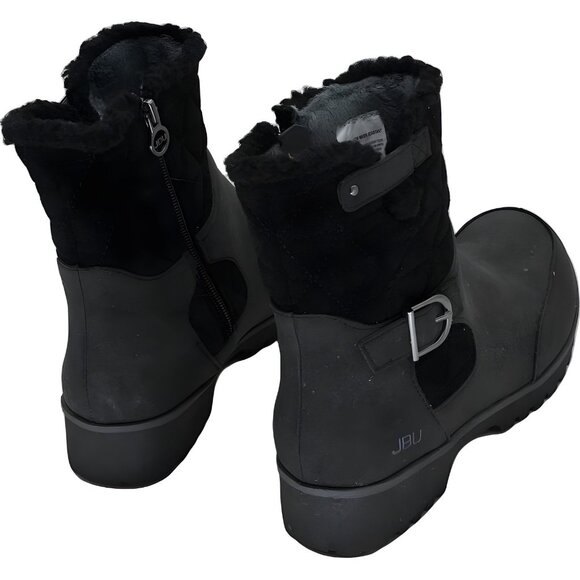 JBU Glasgow Water-Resistant Nubuck Ankle Boots Black Women's US 7M - Picture 3 of 6